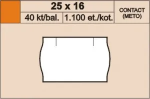 Cenové etikety 25x16 contact zelené okrúhle